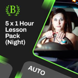 Driving School Packages - 5 x 1 Hour Lesson Evening Pack