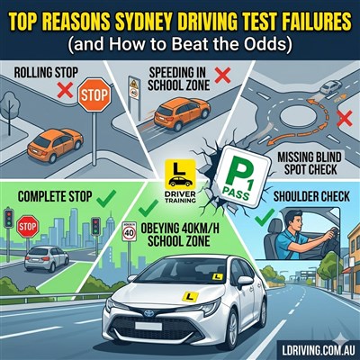 Top Reasons for Driving Test Failures in Sydney (and How to Beat the Odds)