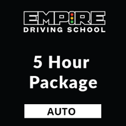 Driving School Auto Lessons - Auto 5 Lesson Package