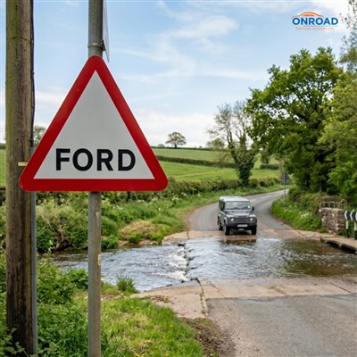 “FORD” Sign Explained and Safe Driving Tips for Water Crossings