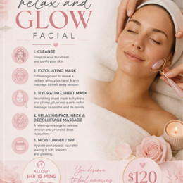 Salon, Barber & Beauty Shops MOTHERS DAY PACKAGES - Mums Relax and Glow Facial