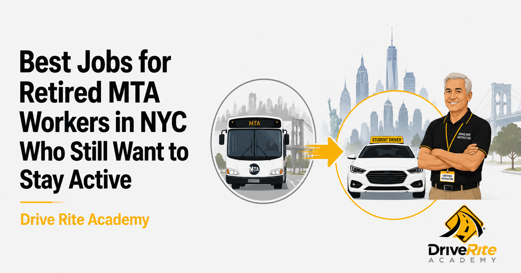Best jobs for retired MTA workers in NYC who still want to stay active — career guide by Drive Rite Academy