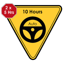 Driving School Automatic Lessons - Auto - 10 Hours Start and Finish Pack