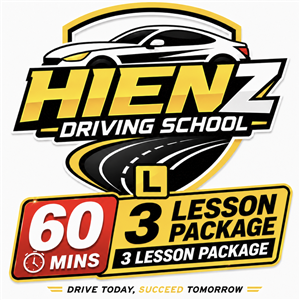 Driving School STARTUP Package 5 lessons - Driving Lesson Package 3 x 60mins at HIENZ Driving School