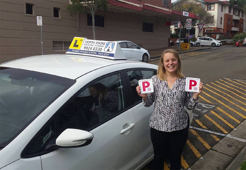 Learner driver preparing for NSW driving test with North Shore Driving School