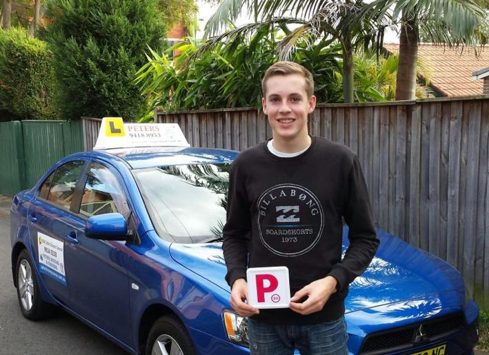 Learner driver preparing for NSW driving test with North Shore Driving School