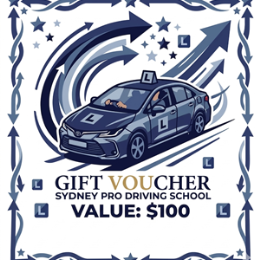 Driving School Value Gift Voucher - 100$ Value Gift Car Voucher
