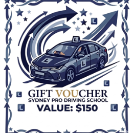 Driving School Value Gift Voucher - 150$ Value Gift Car Vaucher