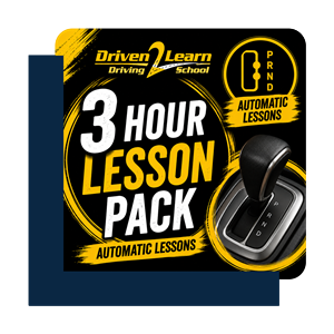 Driving School Packages - 3 Lesson Pack (Auto) at Driven 2 Learn