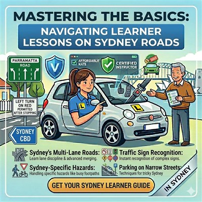 Mastering the Basics: Navigating Learner Driving Lessons on Sydney Roads