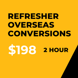 Driving School Packages - Refresher & Overseas Conversions Lesson 2 Hours