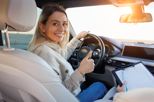 AAA member on a Behind-the-Wheel lesson for Adults.