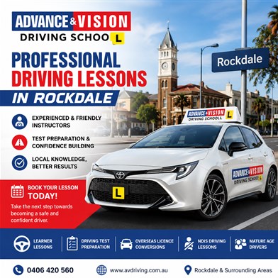 Professional Driving Lessons in Rockdale | Advance & Vision Driving School