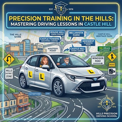 Precision Training in the Hills: Mastering Driving Lessons in Castle Hill