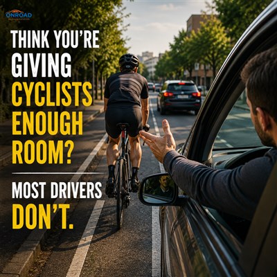 Think You're Giving Cyclists Enough Room? Most Drivers Don't