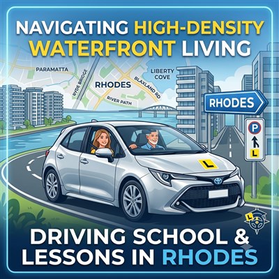 Navigating High-Density Waterfront Living: Driving School & Lessons in Rhodes