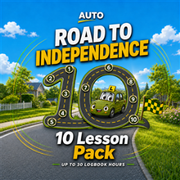 Driving School Packages - Road to Independence - 10 lessons