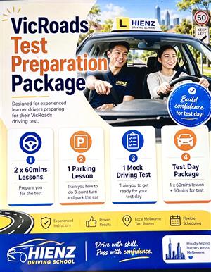 Driving School Driving Test Preparation - VicRoads Test Preparation Package at HIENZ Driving School