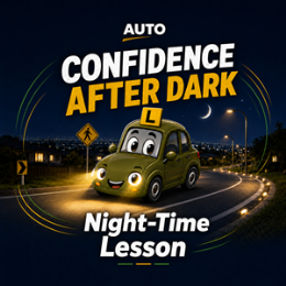 Driving School Single Lesson - Confidence after dark