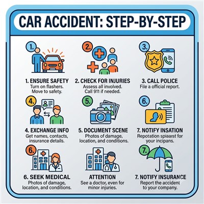What to Do If You Are Involved in a Car Accident: A Step-by-Step Guide