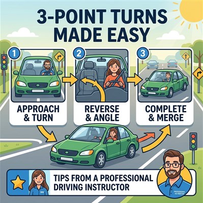3-Point Turns Made Easy: Tips from a Professional Driving Instructor