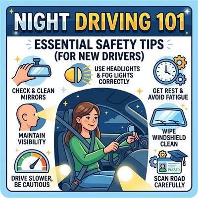 Night Driving 101: Essential Safety Tips for New Drivers