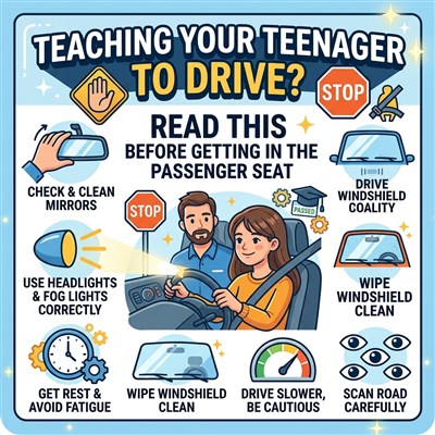 Teaching Your Teenager to Drive? Read This Before Getting in the Passenger Seat