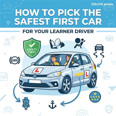 How to Pick the Safest First Car for Your Learner Driver