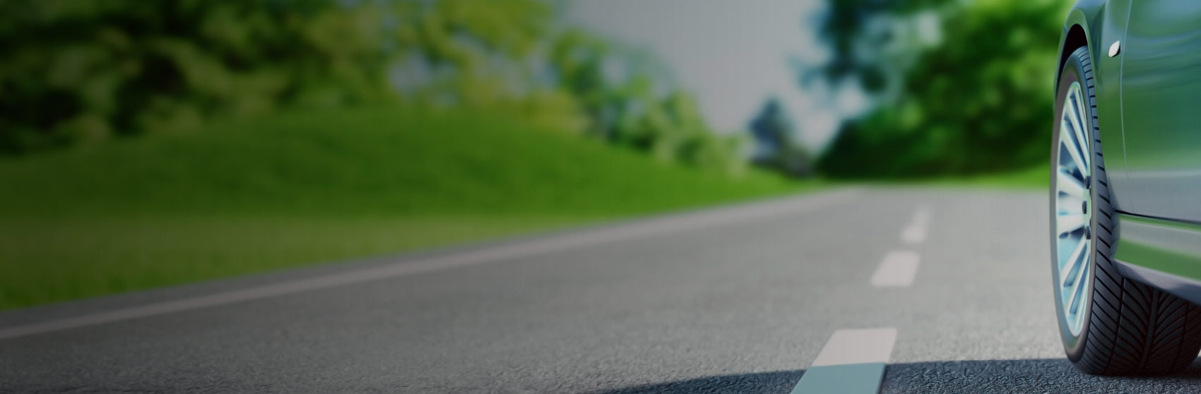 Car on an open road.