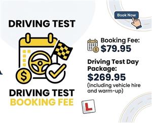 Driving School Accounts - Driving Test Booking Fee at Luxria Driving School