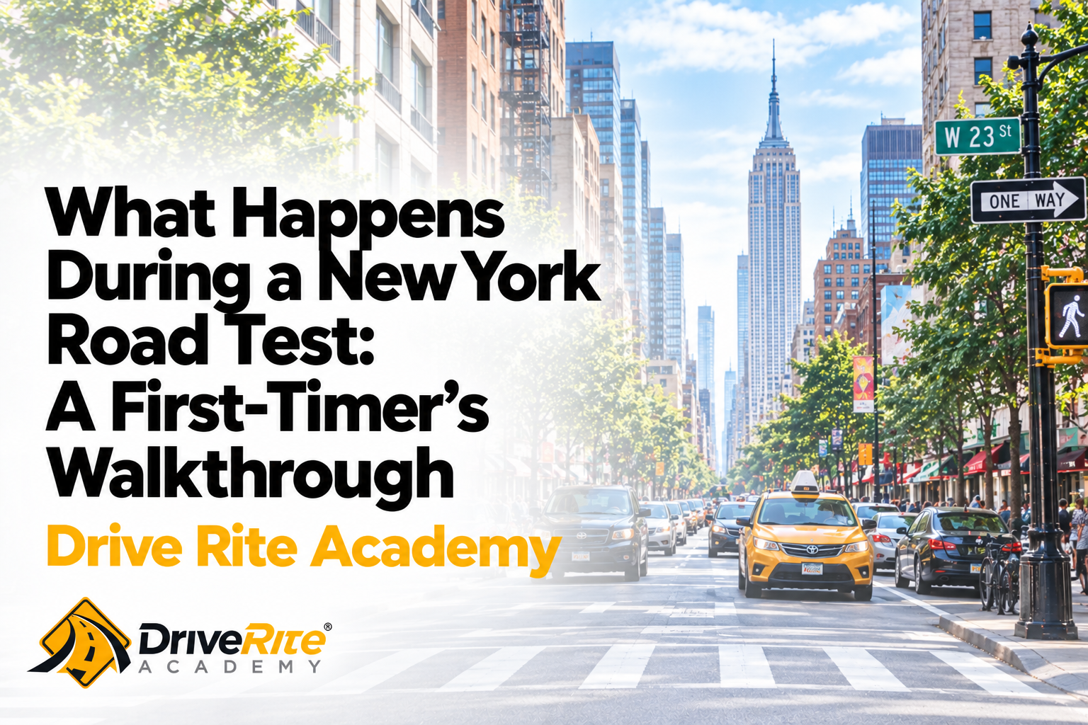 What happens during a New York road test — first-timer's walkthrough from Drive Rite Academy