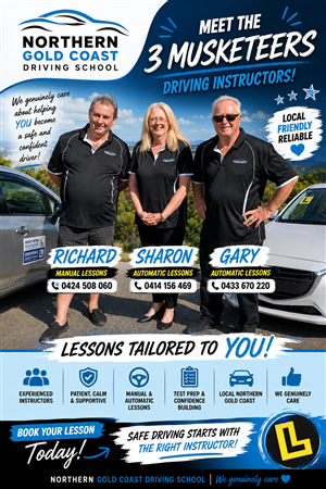 Driving School Lessons - NDIS lessons at Northern Gold Coast Driving School