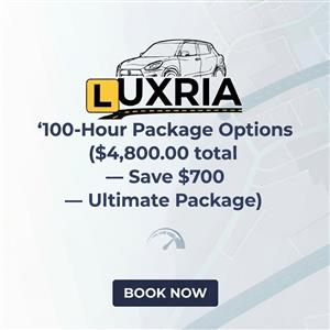 Driving School Automatic Lessons - 100-Hour Package Options at Luxria Driving School