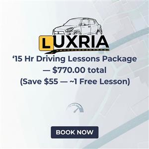 Driving School Automatic Lessons - 15 Hr Driving Lessons Package at Luxria Driving School